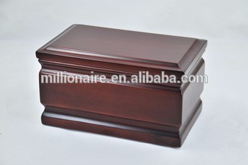 Competitive price cherry wooden cinerary urn for ashes