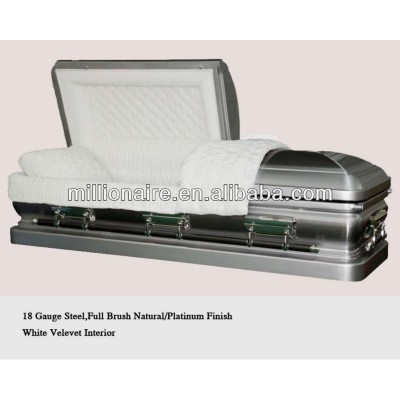 chinese steel metal casket