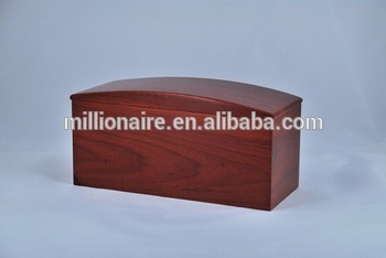 Competitive price solid poplar funeral supplies wooden urn cremation