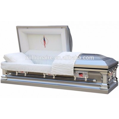 Military metal coffins and caskets