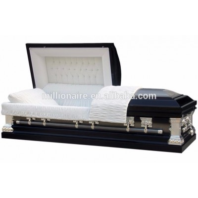 Ebony metal casket funeral products