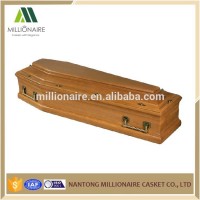 Hand carved wooden coffin