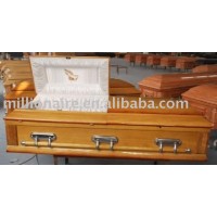 Caribbean style wood casket funeral equipment